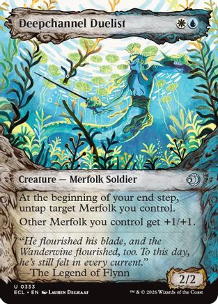 Deepchannel Duelist (Showcase) (ECL-333) [Lorwyn Eclipsed] Foil