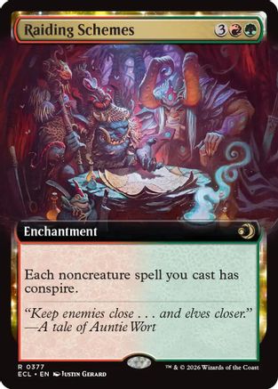 Raiding Schemes (Extended Art) (ECL-377) [Lorwyn Eclipsed] Foil