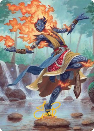 Ashling, Rekindled Art Card (16/54) (Gold-Stamped Signature) (ASECL-016) [Art Series: Lorwyn Eclipsed]