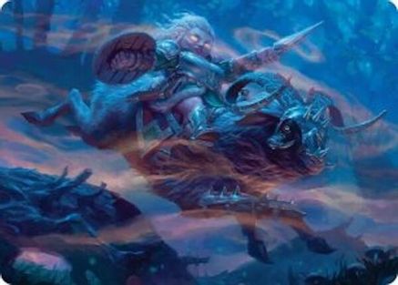 Bristlebane Outrider Art Card (ASECL-018) [Art Series: Lorwyn Eclipsed]