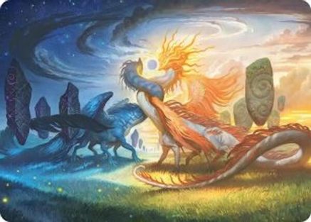 Celestial Reunion Art Card (ASECL-019) [Art Series: Lorwyn Eclipsed]