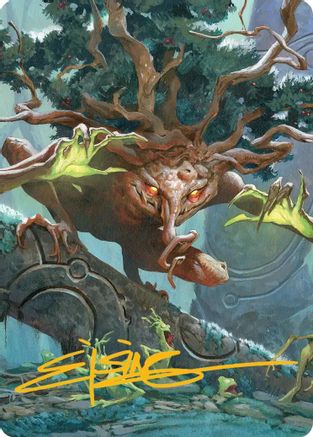 Ferrafor, Young Yew Art Card (Gold-Stamped Signature) (ASECL-047) [Art Series: Lorwyn Eclipsed]