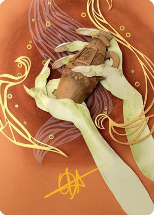 Thousand-Year Elixir Art Card (Gold-Stamped Signature) (ASECL-054) [Art Series: Lorwyn Eclipsed]