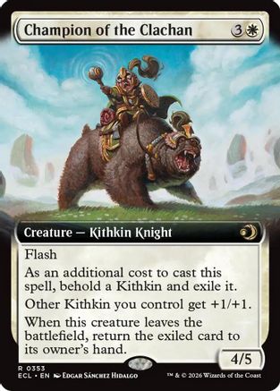 Champion of the Clachan (Extended Art) (ECL-353) [Lorwyn Eclipsed]