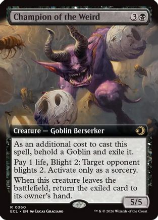 Champion of the Weird (Extended Art) (ECL-360) [Lorwyn Eclipsed] Foil
