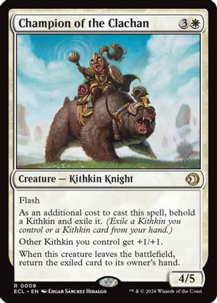 Champion of the Clachan (PPECL-009) [Promo Pack: Lorwyn Eclipsed] Foil
