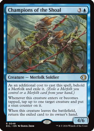 Champions of the Shoal (PPECL-046) [Promo Pack: Lorwyn Eclipsed] Foil