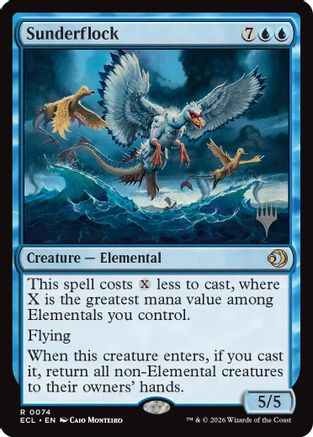 Sunderflock (PPECL-074) [Promo Pack: Lorwyn Eclipsed] Foil