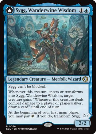 Sygg, Wanderwine Wisdom (PPECL-076) [Promo Pack: Lorwyn Eclipsed] Foil