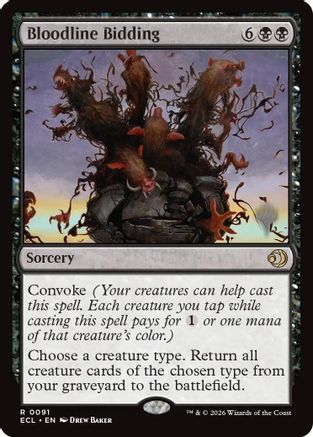Bloodline Bidding (PPECL-091) [Promo Pack: Lorwyn Eclipsed]