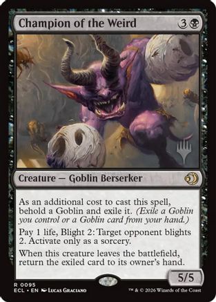 Champion of the Weird (PPECL-095) [Promo Pack: Lorwyn Eclipsed] Foil