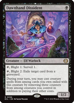 Dawnhand Dissident (PPECL-098) [Promo Pack: Lorwyn Eclipsed] Foil