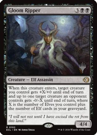 Gloom Ripper (PPECL-102) [Promo Pack: Lorwyn Eclipsed]