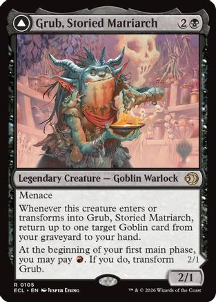Grub, Storied Matriarch (PPECL-105) [Promo Pack: Lorwyn Eclipsed]