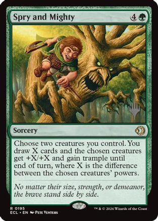 Spry and Mighty (PPECL-195) [Promo Pack: Lorwyn Eclipsed]