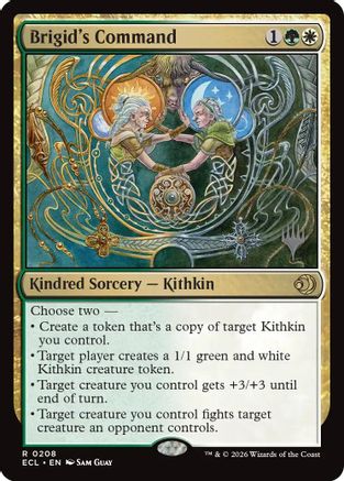 Brigid's Command (PPECL-208) [Promo Pack: Lorwyn Eclipsed] Foil
