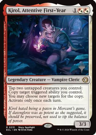 Kirol, Attentive First-Year (PPECL-231) [Promo Pack: Lorwyn Eclipsed] Foil