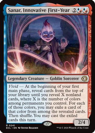 Sanar, Innovative First-Year (PPECL-241) [Promo Pack: Lorwyn Eclipsed] Foil
