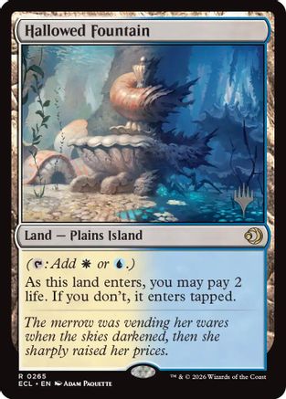 Hallowed Fountain (PPECL-265) [Promo Pack: Lorwyn Eclipsed] Foil