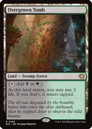 Overgrown Tomb (PPECL-266) [Promo Pack: Lorwyn Eclipsed] Foil
