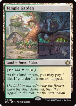 Temple Garden (PPECL-268) [Promo Pack: Lorwyn Eclipsed] Foil