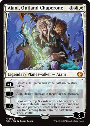 Ajani, Outland Chaperone (PPECL-004) [Promo Pack: Lorwyn Eclipsed] Foil