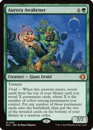 Aurora Awakener (PPECL-165) [Promo Pack: Lorwyn Eclipsed] Foil