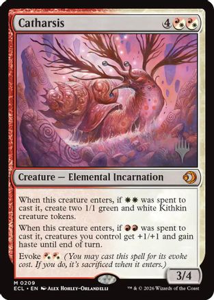 Catharsis (PPECL-209) [Promo Pack: Lorwyn Eclipsed] Foil