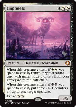 Emptiness (PPECL-222) [Promo Pack: Lorwyn Eclipsed]