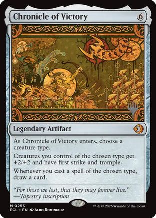 Chronicle of Victory (PPECL-253) [Promo Pack: Lorwyn Eclipsed] Foil