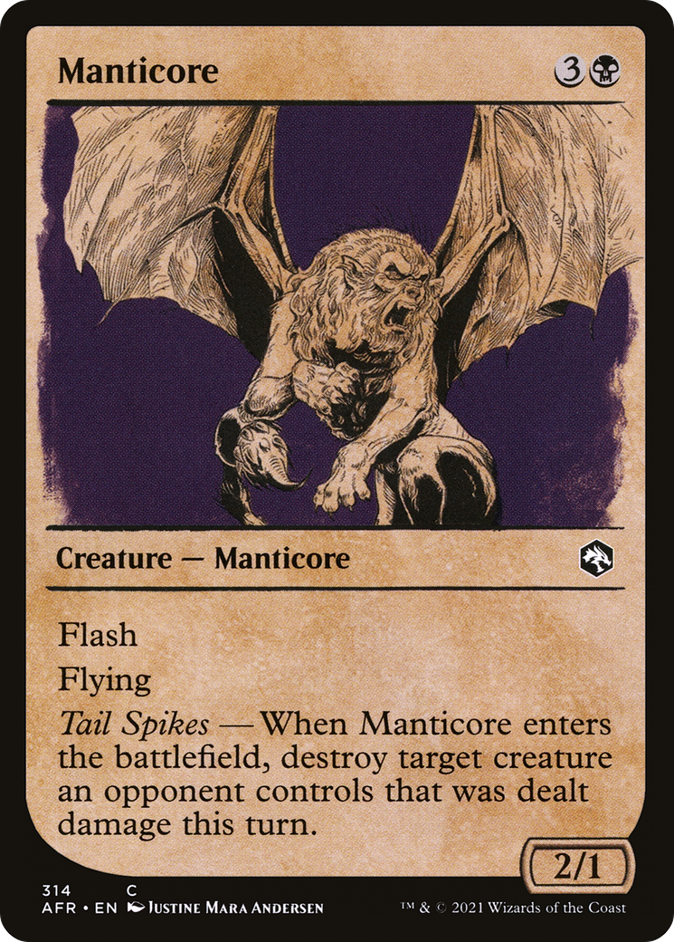 Manticore (Showcase) (AFR-314) [Adventures in the Forgotten Realms]