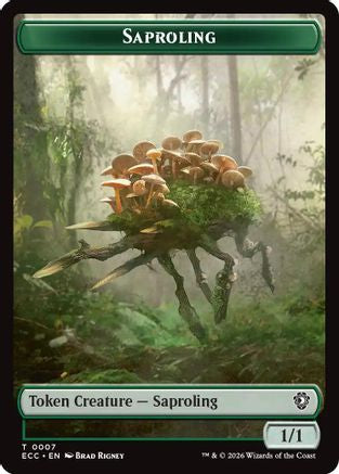 Saproling // The Monarch Double-Sided Token (ECC-7 // 12) [Commander: Lorwyn Eclipsed]