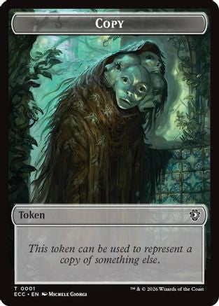 Copy // Scarecrow Double-Sided Token (ECC-1 // 11) [Commander: Lorwyn Eclipsed] Foil