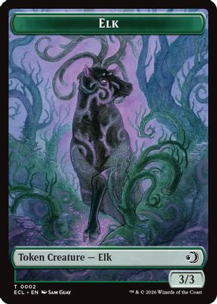 Elk // Mutavault Double-Sided Token (ECL-2 // 11) [Lorwyn Eclipsed]