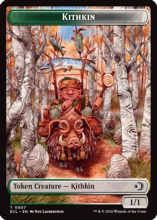 Kithkin // Treasure Double-Sided Token (ECL-7 // 10) [Lorwyn Eclipsed] Foil
