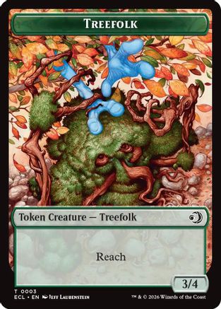 Treefolk // Goblin Double-Sided Token (ECL-3 // 6) [Lorwyn Eclipsed]