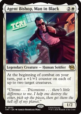 Agent Bishop, Man in Black (TMT-002) [Teenage Mutant Ninja Turtles] Foil