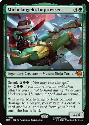 Michelangelo, Improviser (TMT-119) [Teenage Mutant Ninja Turtles]
