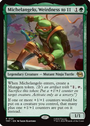 Michelangelo, Weirdness to 11 (TMT-121) [Teenage Mutant Ninja Turtles] Foil
