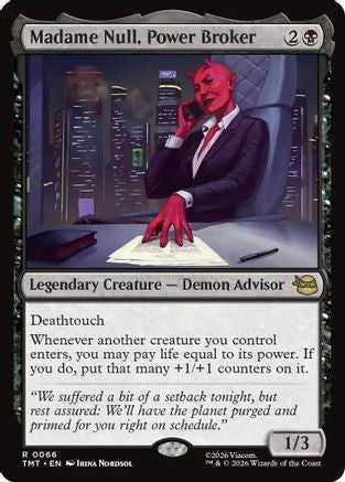 Madame Null, Power Broker (TMT-066) [Teenage Mutant Ninja Turtles] Foil