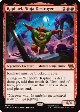Raphael, Ninja Destroyer (TMT-102) [Teenage Mutant Ninja Turtles] Foil