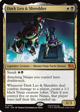 Dark Leo & Shredder (TMT-142) [Teenage Mutant Ninja Turtles] Foil