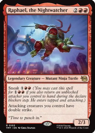 Raphael, the Nightwatcher (TMT-103) [Teenage Mutant Ninja Turtles] Foil