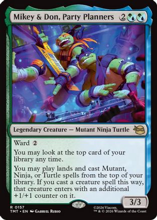Mikey & Don, Party Planners (TMT-157) [Teenage Mutant Ninja Turtles]