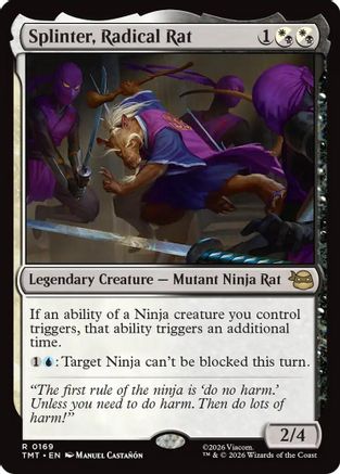 Splinter, Radical Rat (TMT-169) [Teenage Mutant Ninja Turtles] Foil