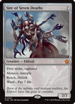 Sire of Seven Deaths (PPECL-001) [Promo Pack: Lorwyn Eclipsed]