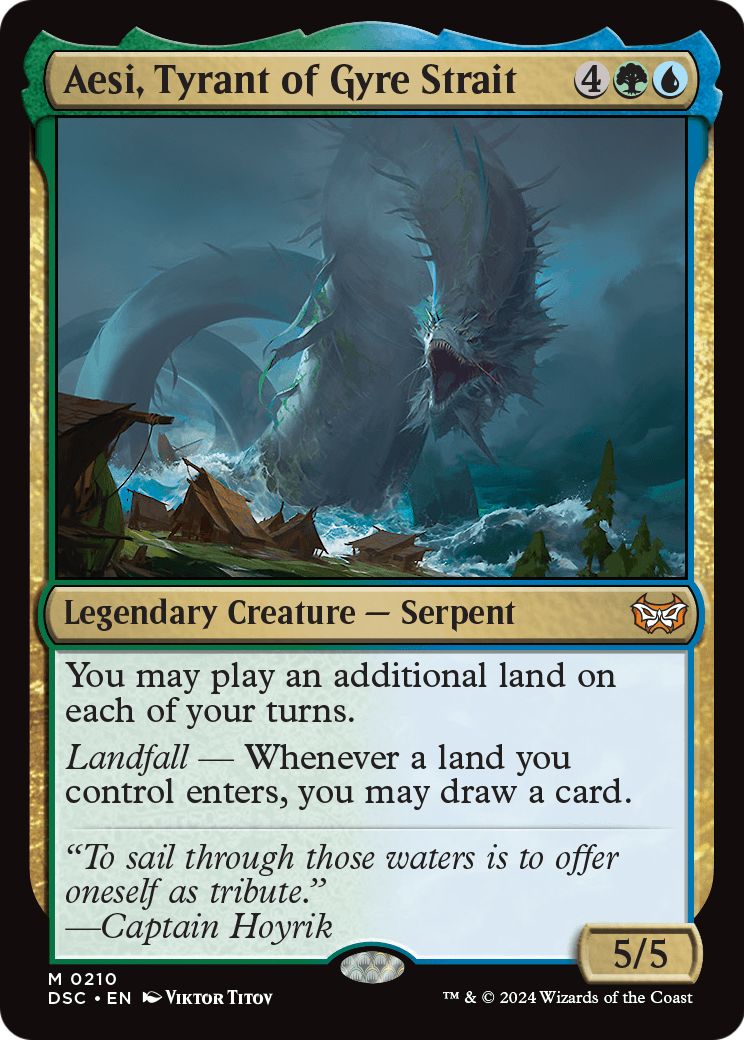 Aesi, Tyrant of Gyre Strait (DSC-210) [Duskmourn: House of Horror Commander]
