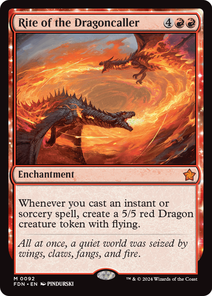 Rite of the Dragoncaller (FDN-092) [Foundations] Foil