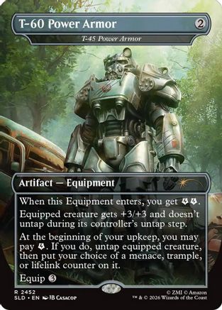 T-60 Power Armor - T-45 Power Armor (SLD-2452) [Secret Lair Drop Series]