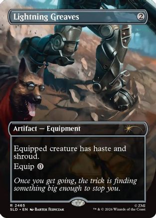 Lightning Greaves (SLD-2465) [Secret Lair Drop Series] Foil